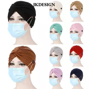 JKDESIGN Mũ Thời Trang Bảo Vệ Tai Cho Người Sau Hóa Trị