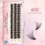 Wispy 30D 40D DIY Cluster Eyelash Extensions - Lông mi giả uốn cong phân đoạn cho thẩm mỹ viện