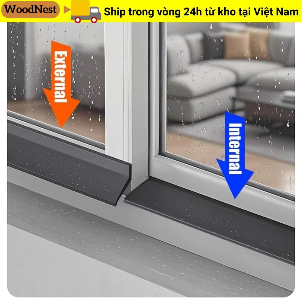 Vách ngăn chống thấm WOODNEST 50cm viền cửa sổ, chặn nước chảy ngược, chức năng kín, cao su bền, bảo vệ mưa