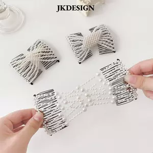 Kẹp Tóc JKDESIGN Hai Mặt Bướm, Dụng Cụ Tạo Kiểu Tóc Từ Nhựa Hình Thoi Độc Đáo