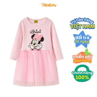 Đầm thun dài tay bé gái Rabity 551.008
