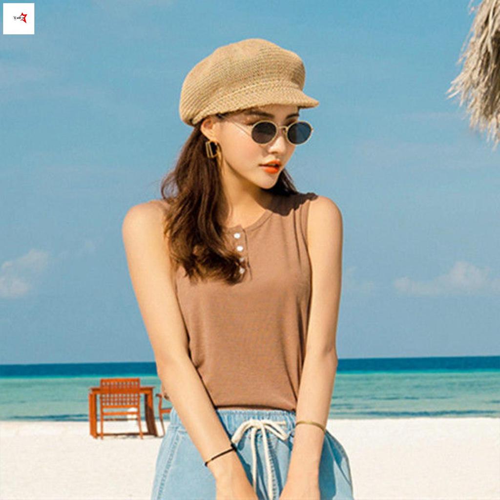 Mũ Nồi Cổ Điển Cho Nữ Và Bé Gái - Thiết Kế Lưới Thoáng Khí, Màu Trơn - Quà Tặng Lý Tưởng