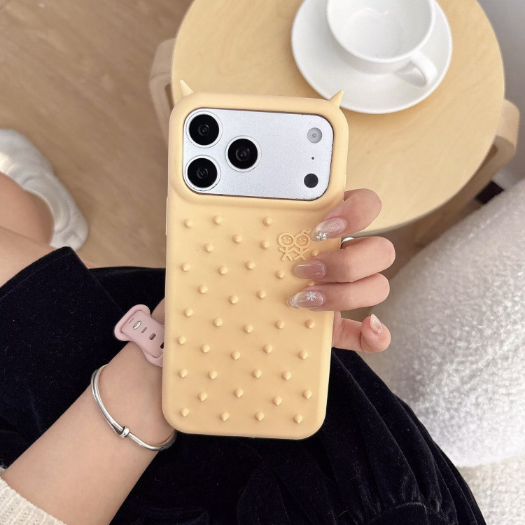 Thích hợp cho Apple 17PROMAX Spotted Silicone 16 / 15 Màu Trơn Cặp Đôi Phong Cách 14 / 13promax Vỏ Điện Thoại Mềm