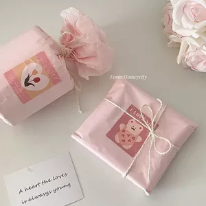 Sakura Pink Sydney Giấy Đóng Gói Chất Liệu Bộ ins Phong Cách Cô Gái Trái Tim Quà Tặng Giấy Gói Ảnh Đạo Cụ 0331