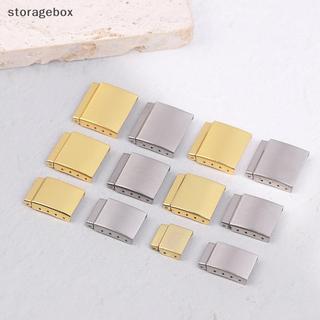 [Hộp lưu trữ] 1Pc Bạc / Vàng 12-22MM Dây đeo đồng hồ bằng thép Vòng đeo tay mở rộng với phụ kiện dây đeo bước để sửa chữa đồng hồ Đẹp
