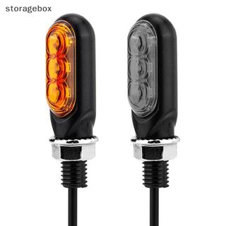 [Hộp lưu trữ] Đèn LED báo rẽ Mini xe máy màu hổ phách Đèn tín hiệu định hướng Intermitentes Moto cho Cafe Racer Đẹp