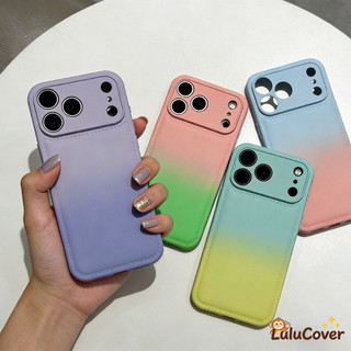 Ốp điện thoại đệm khí mờ Gradient cho OPPO Reno 15 14 13 11 Pro Find X9 X8 X8S 5G 4G Vỏ mềm đơn giản Dopamine đầy màu sắc dễ thương