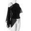 NICOLOO Camisoles màu đen, Áo ba mảnh mùa hè mỏng hai mảnh, Dạo phố Lưới đeo vai thiên vị Cắt viền xù Trang phục Vest Corset cho nữ Hottie Girls