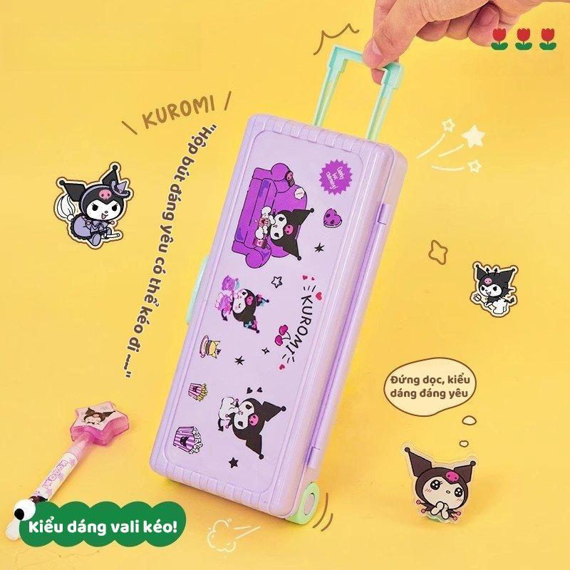 Hộp đựng bút xe đẩy kiểu hoạt hình cá tính, đa chức năng cho bé gái, ngăn đựng lớn, sản phẩm mới ưu việt
