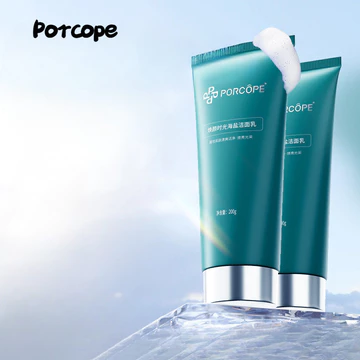 Sữa rửa mặt muối biển Porcope Làm mới kiểm soát dầu Sữa rửa mặt mềm mại dưỡng ẩm cho da Dưỡng ẩm và đa chức năng Sữa rửa mặt trong suốt