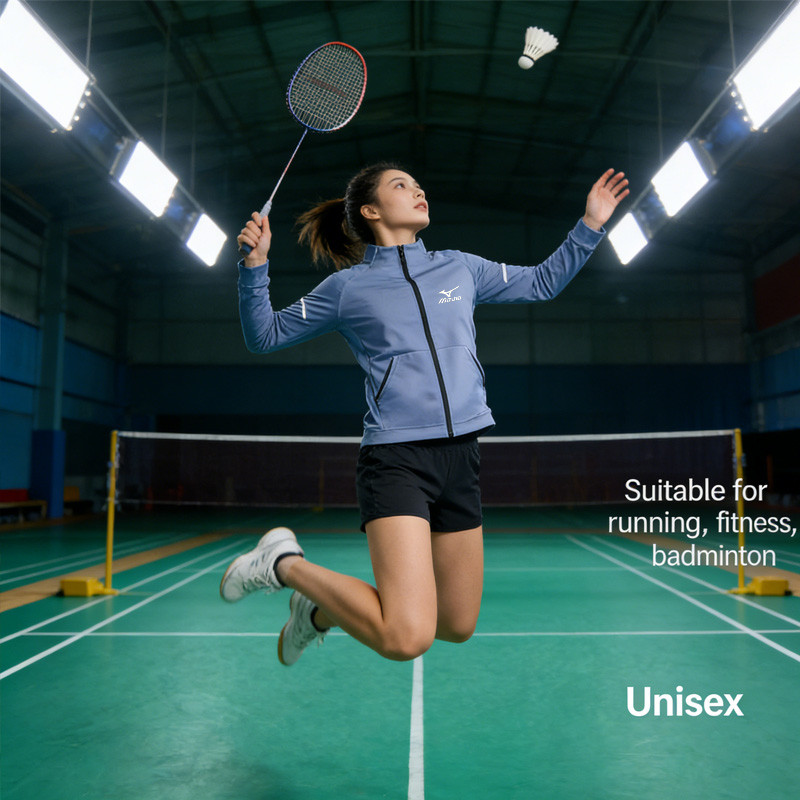 Áo khoác thể thao chuyên nghiệp chobadminton, phù hợp sử dụng hàng ngày, đa năng với thiết kế cardigan dài tay dành cho mùa thu