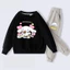 Cinnamoroll Hoạt Hình Trẻ Em Áo Khoác Và Quần Mồ Hôi Bộ Trang Phục Thể Thao Thông Thường Quần Áo Hai Mảnh