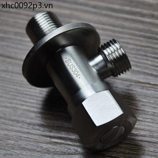Van góc 304 Máy nước nóng bằng thép không gỉ Van tam giác 4 điểm Van chặn nước nóng lạnh Một trong hai ra Phòng tắm dày Van vệ sinh
