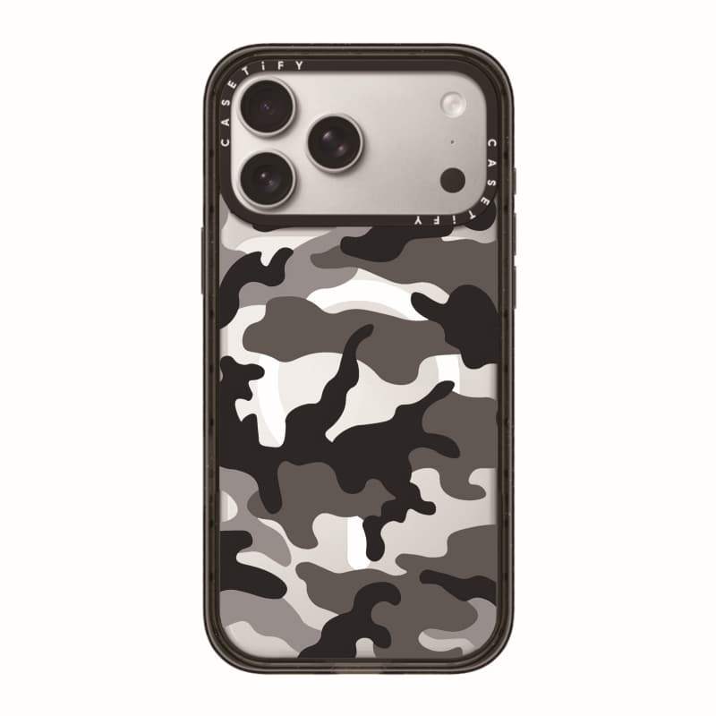 CASECASE X Ngụy Trang Đồng Nhất Ốp Lưng Đen & Nâu Trong Suốt Cứng Hút Từ Tính Tác Động Cho Apple IPhone 12 13 14 15 16 17 Pro Max Air Plus