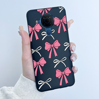 Dành Cho Nokia 5.4 Ốp Lưng Cho Nokia 5.4 3.4 5.3 Ốp Lưng Sang Trọng Dễ Thương Tình Yêu Thỏ Ngộ nghĩnh Màu Đen Mềm Silicon Bảo Vệ Ốp Lưng Điện Thoại