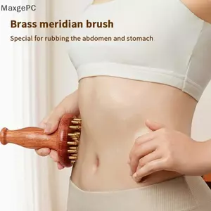 COD Copper Head Massage gua shab với dài tay cầm bằng gỗ-Bền Trung Quốc Spa công cụ