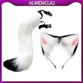 Tai Mèo Băng Đô Đuôi Vòng Động Vật Cosplay Trang Phục Phụ Kiện Có Thể Điều Chỉnh Đai Ảnh Đạo Cụ Thích Hợp Cho Lễ Hội Tiệc Sinh Nhật Nhập Vai Sân Khấu P