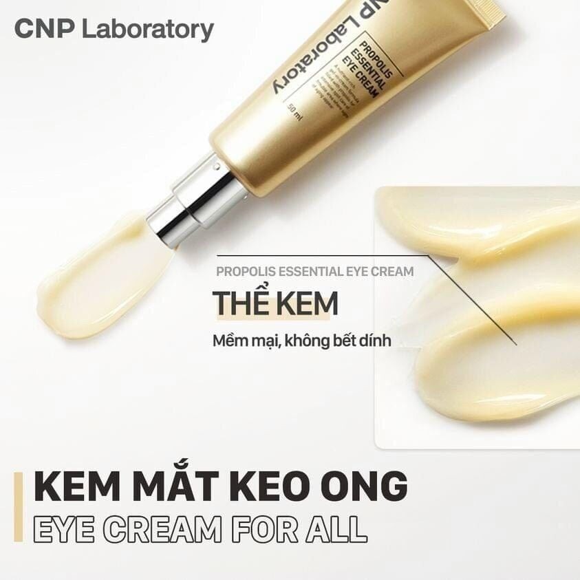 Kem Mắt Keo Ong CNP Propolis Essential Eye Cream 50ml - Giảm Quầng Thâm & Trẻ Hóa Vùng Mắt