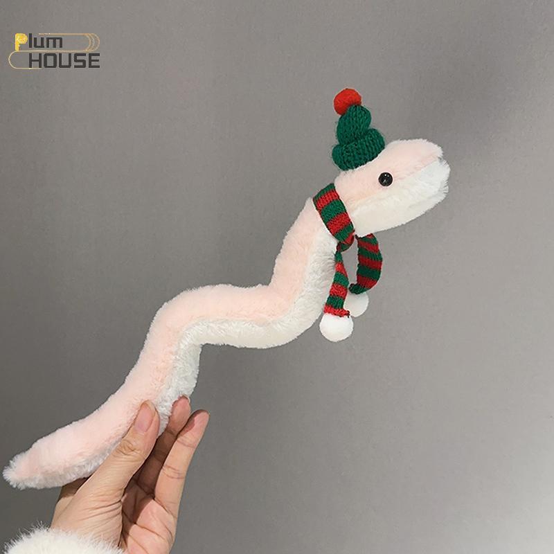 PlumHOUSE Dễ Thương Sáng Tạo Rắn Sang Trọng Đồ Chơi Hoạt Hình Nhỏ Hồng Rắn Mềm Nhồi Bông Búp Bê Dây Đeo Tay Phòng Trang Trí Năm Mới Linh Vật Trang Trí Quà Tặng VN