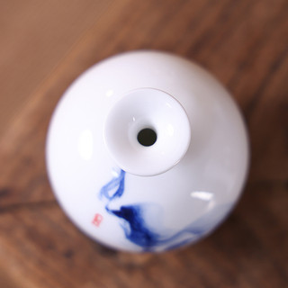 Jingdezhen Vẽ Tay Phong Cách Trung Hoa Bình Gốm Vẽ Tay Họa Tiết Mực Nhà Để Bàn Bình Mini Trang Sức Đồ Trang Trí MZXY