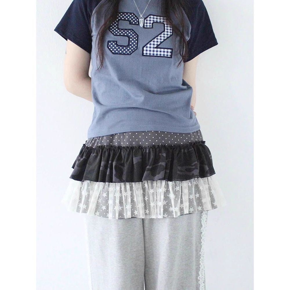 Milyfashion Váy Ngắn Chữ A Mùa Xuân, Phong Cách Y2K Chấm Bi