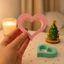 Cc 3 Khuôn Silicon Trái Tim Rỗng Khuôn Silicon Đa Năng Cho Xà Phòng Handmade Và Đúc Nhựa
