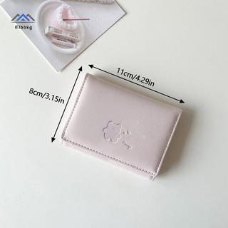 ELBBKG Nữ Ví Gấu Dễ Thương Ba Đa Năng Ví Ngắn Gấp Đựng Thẻ Ví Đựng Tiền Xu Nữ Túi Đựng Thẻ Kẹp Hoạt Hình Túi Mới