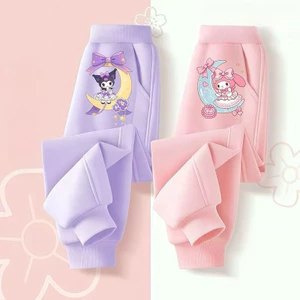My Melody Kuromi Kids Sweatpants Thiết kế hoạt hình dễ thương Quần dài Phong cách giản dị Trang phục hàng ngày