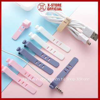 Dây buộc chống rối dây sạc, tai nghe, phụ kiện silicone nhỏ gọn, chống thất lạc, dây buộc chống rối siêu tiện lợi SCCS