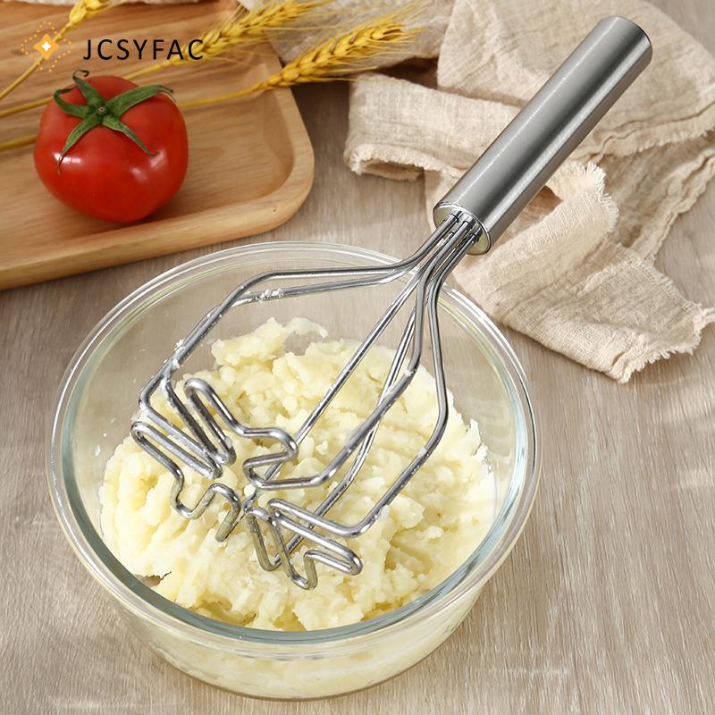 JCSYFAC Nhà Bếp Máy Nghiền Khoai Tây Dụng Cụ Inox Khoai Tây Masher Hướng Dẫn Sử Dụng Trái Cây Rau Áp Lực Bùn Máy Nhà Bếp Máy Nghiền Thực Phẩm Mới