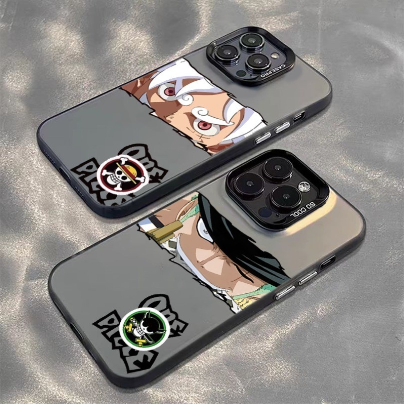 Dành Cho Samsung S26 S24 S23 S22 S21 S25 Plus S25 S24 Ultra S23 S24 S25 S21 S20 FE Phim Hoạt Hình Nhật Bản ONE PIECE Luffy Matte Vỏ Điện Thoại Chống Sốc