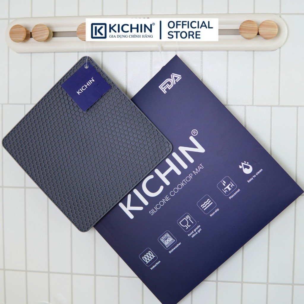 Miếng lót Silicone Thương hiệu KICHIN Cao Cấp Chiu Nhiệt Cao Chống Trầy Xước Vỡ Mặt Bếp, Bàn, Lót Nồi