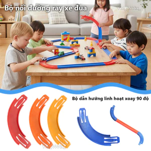 Đường ray cong 90 độ Hot Wheels, kết nối rẽ hướng, hướng dẫn đua xe ô tô
