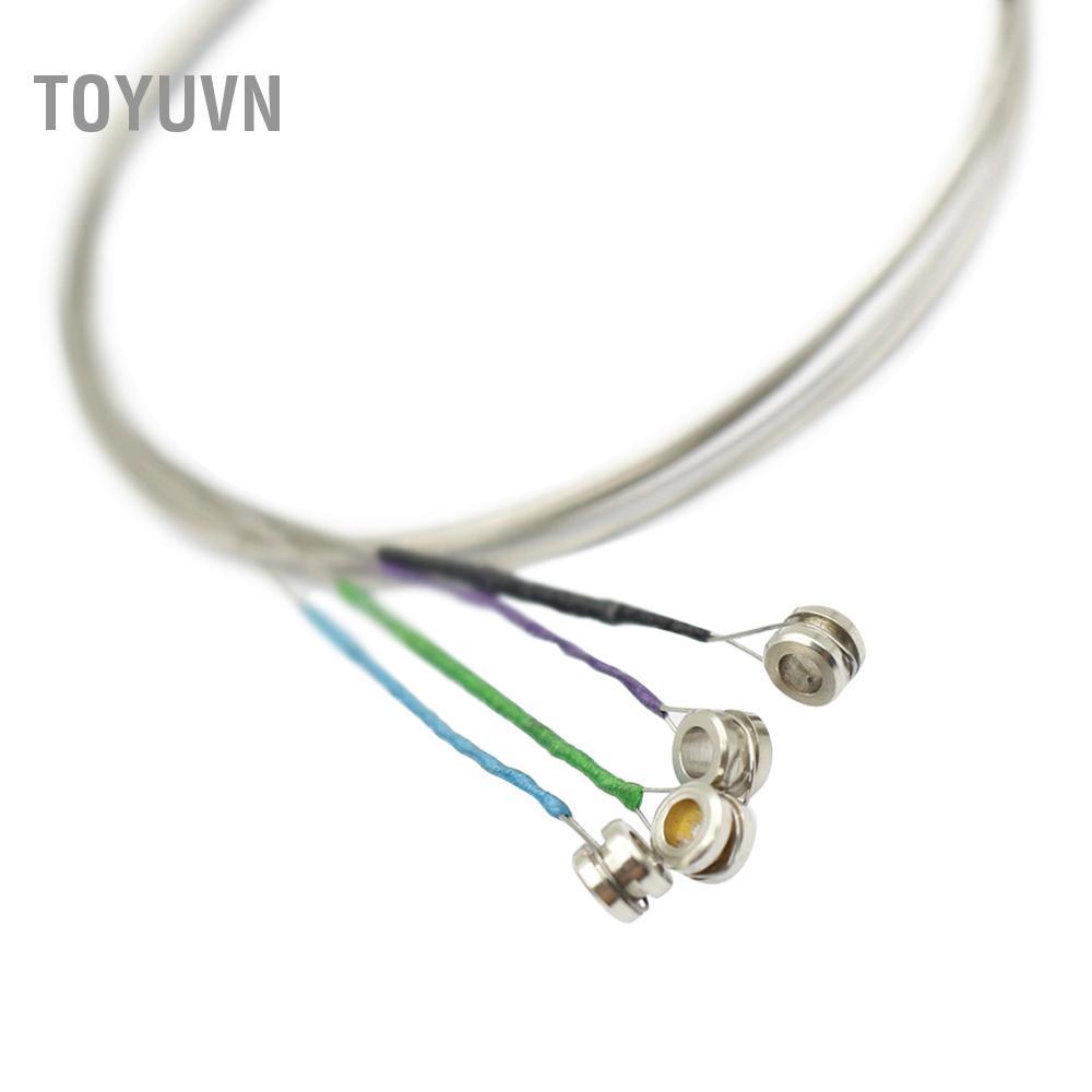 toyuvn ERYUE Bộ dây đàn violin đầy đủ phổ thông (E-A-D-G) Dây đàn violon lõi thép Niken-Bạc có đầu bóng mạ niken cho đàn violin 4/4 3/4 1/2 1/4