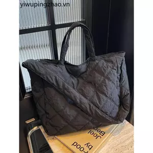 Túi đeo vai nữ vải nylon 2024 phong cách mới, kim cương thêu ren, đeo chéo/tote/ngang, lớn