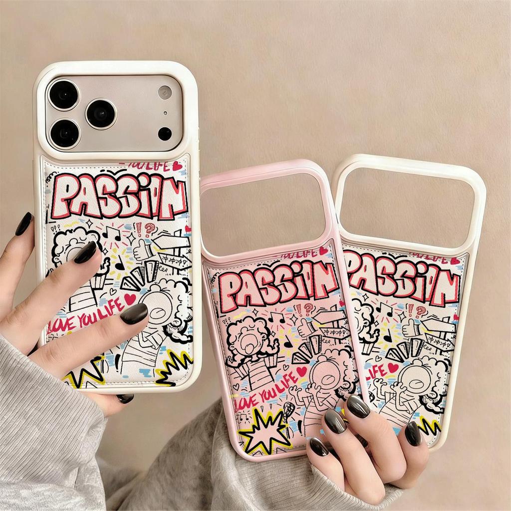 Đường phố Graffiti gió cho iPhone16promax17AIR trường hợp điện thoại 15plus mềm trường hợp 13 lỗ lớn 12 nhỏ