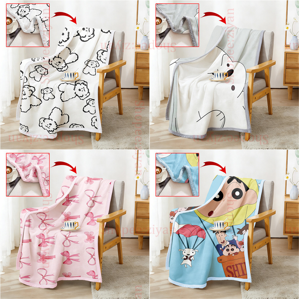 Chăn Flannel Hai Mặt Tùy Chỉnh DIY, Cá Tính Có Văn Bản / Hình Ảnh, Cho Sofa / Giường / Ngủ, Ý Tưởng Quà Tặng Hoàn Hảo