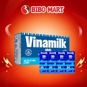 Thùng 48 Hộp Sữa Tươi Tiệt Trùng Vinamilk Ít Đường Giúp Bé Cao Lớn Khỏe Mạnh 110ml 180ml - Bibomart
