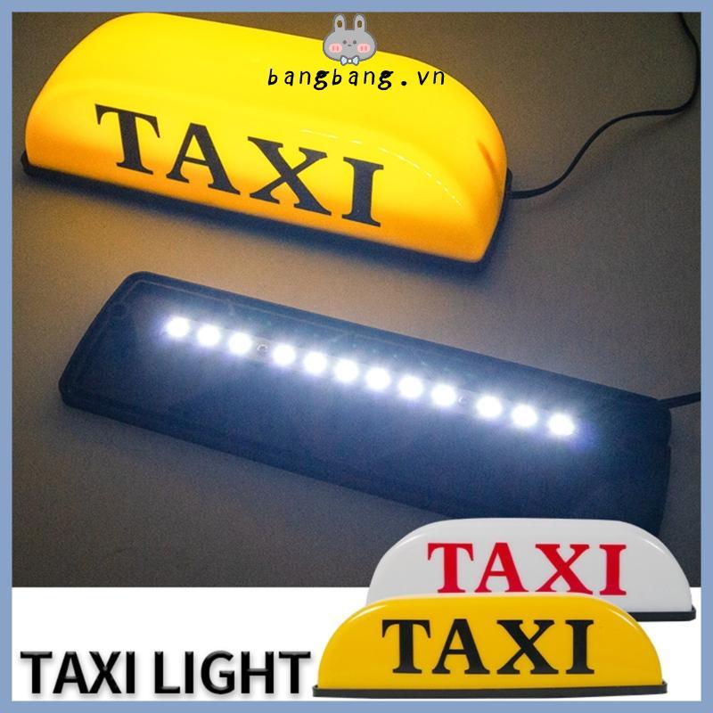 Bang Roof Taxi Sign Taxi Roof Sign Chống Thấm Nước Taxi Cab Sign Lamp Từ Taxi Light Đa Năng LED Taxi Board Chỉ Báo