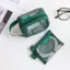 Túi lưu trữ trong suốt MERIGGIARE, Túi lưu trữ lưới vuông Nylon, Túi đựng mỹ phẩm thoáng khí nhẹ đa năng Tổ chức văn phòng