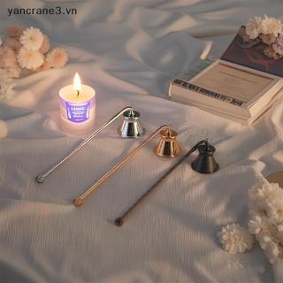 {YAN} Nến giảm chấn Nến Dụng cụ không gỉ Tay cầm dài Bình chữa cháy Chuông Phụ kiện Wis Out Thép Dập tắt Phụ kiện {ya}