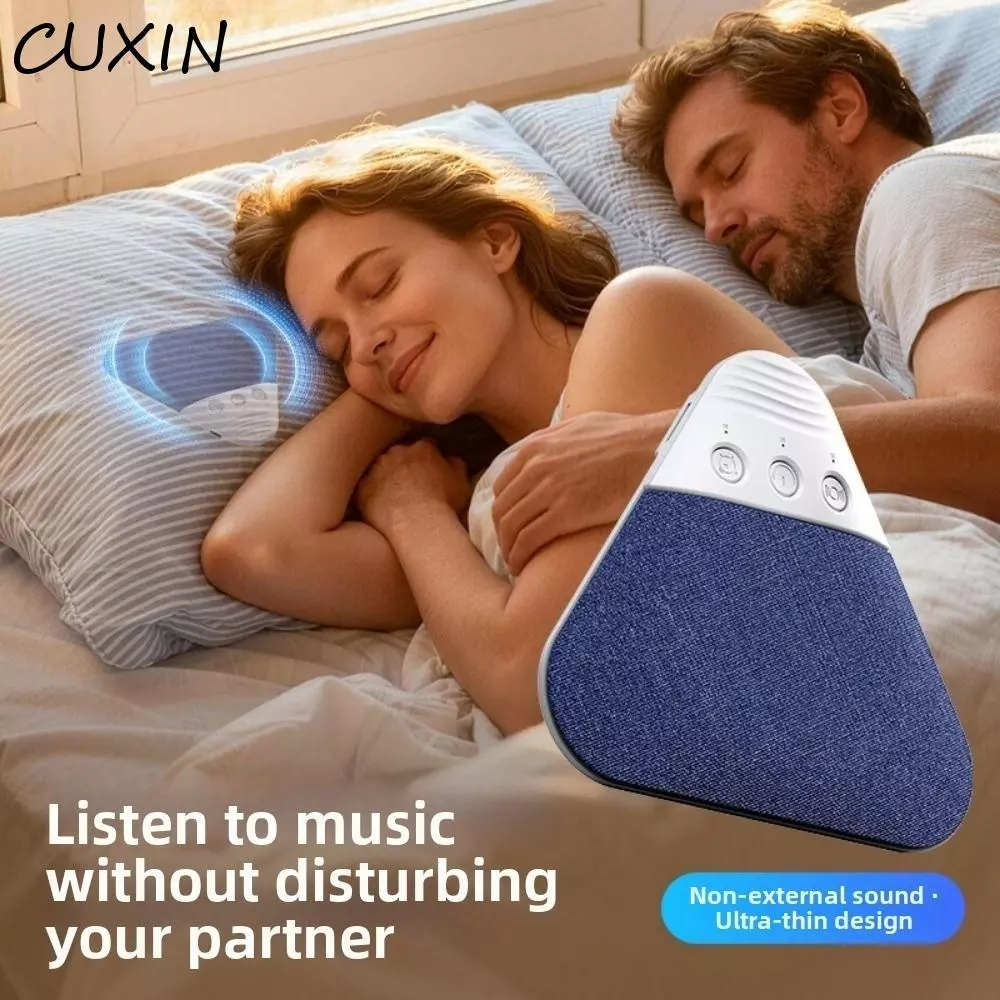 Loa Bluetooth Không Dây CUXIN, Hẹn Giờ 3 Cấp Âm Thanh HiFi Dưới Gối Loa Ngủ, Mini V3pro Bluetooth 5.4 Thiết Kế Siêu Mỏng Gối Loa Bluetooth Gối Sử Dụng Bên