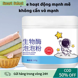 【COD】Bột tẩy trắng an toàn với công nghệ enzyme sinh học, làm sạch sâu, khử mùi và phục hồi độ trắng sáng cho quần áo.
