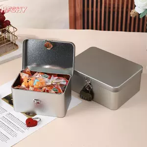 HFSHY Bạc Loable Thiếc Hộp Bảo Quản Đa Năng Để Bàn Hộp Bảo Quản Hộp Kim Loại Bảo Quản Trang Sức Hộp Rỗng VN