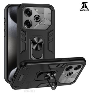 Dành Cho Tecno POVA 6 / 6 Pro Ốp điện thoại Thiết Kế Chiến Binh Lưng Cứng Có Giá Đỡ Nhẫn Chống Sốc Mềm TPU Nâng Cạnh Mỏng Bao