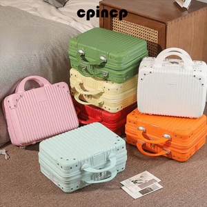 Hộp đựng mỹ phẩm CPINCP, Vali du lịch Mini cầm tay, Bán hàng hấp dẫn Trang điểm du lịch hành lý 14 inch dành cho nữ