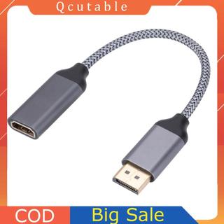 4K UHD DP Sang HDMI Tương Thích HD TV Video Bộ Chuyển Đổi Âm Thanh Nam Sang Nữ DP Sang HDTV Cáp Chuyển Đổi Cho Máy Tính Laptop HP / DELL
