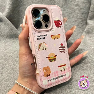 Cute cartoon food phone case for iPhone 17promax 16promax 15 14plus 13 14 XS XR XS MAX anti fall female student cut GBD
