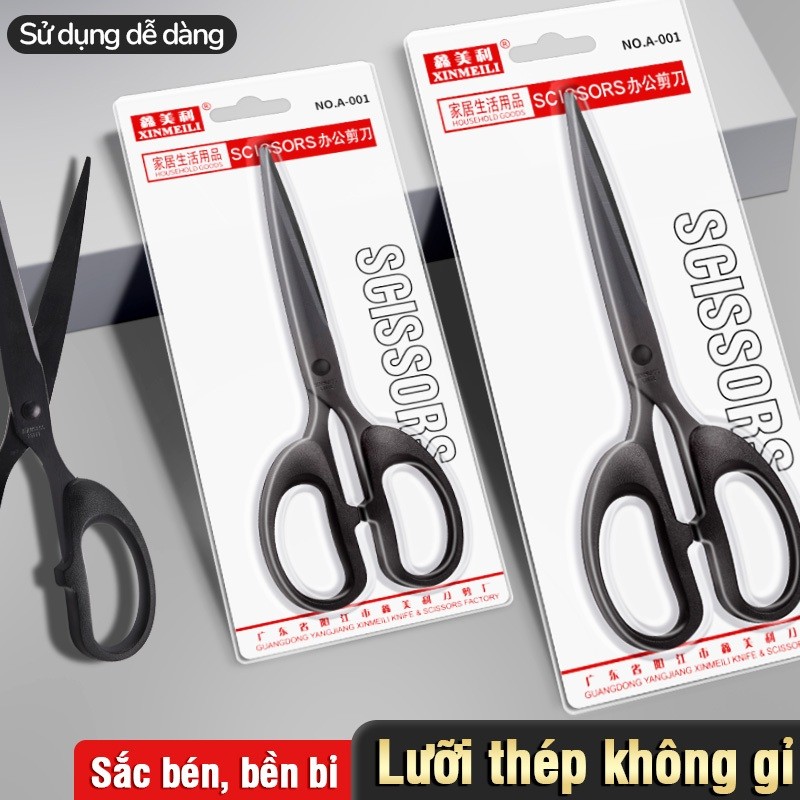 Kéo cắt đa năng cao cấp, cắt vải, giấy, chỉ chính xác, tiện lợi cho gia đình và văn phòng