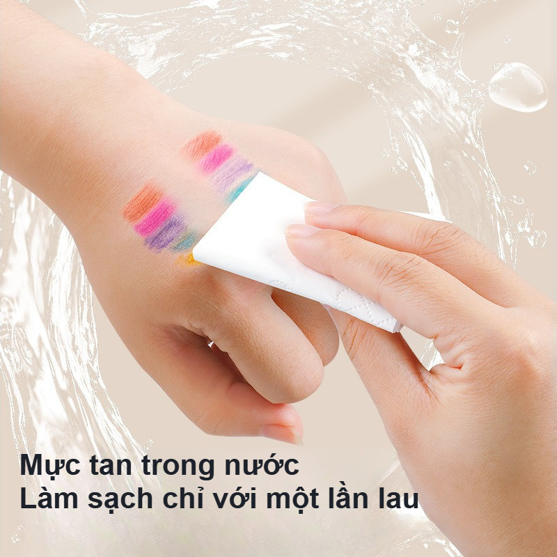Bút Màu Acrylic Marker 2 Đầu, Bộ 36/48/60 Màu, Màu Không Lem Tươi Sáng Vẽ Trên Nhiều Chất Liệu